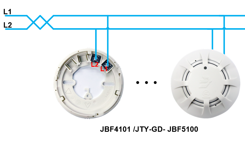 产品布线 jbf4101 点型光电感烟火灾探测器